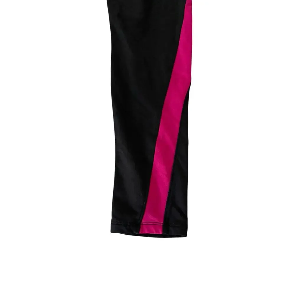 Athletic Works Girls Black Pink Activewear Leggings Youth Size XL 14-16